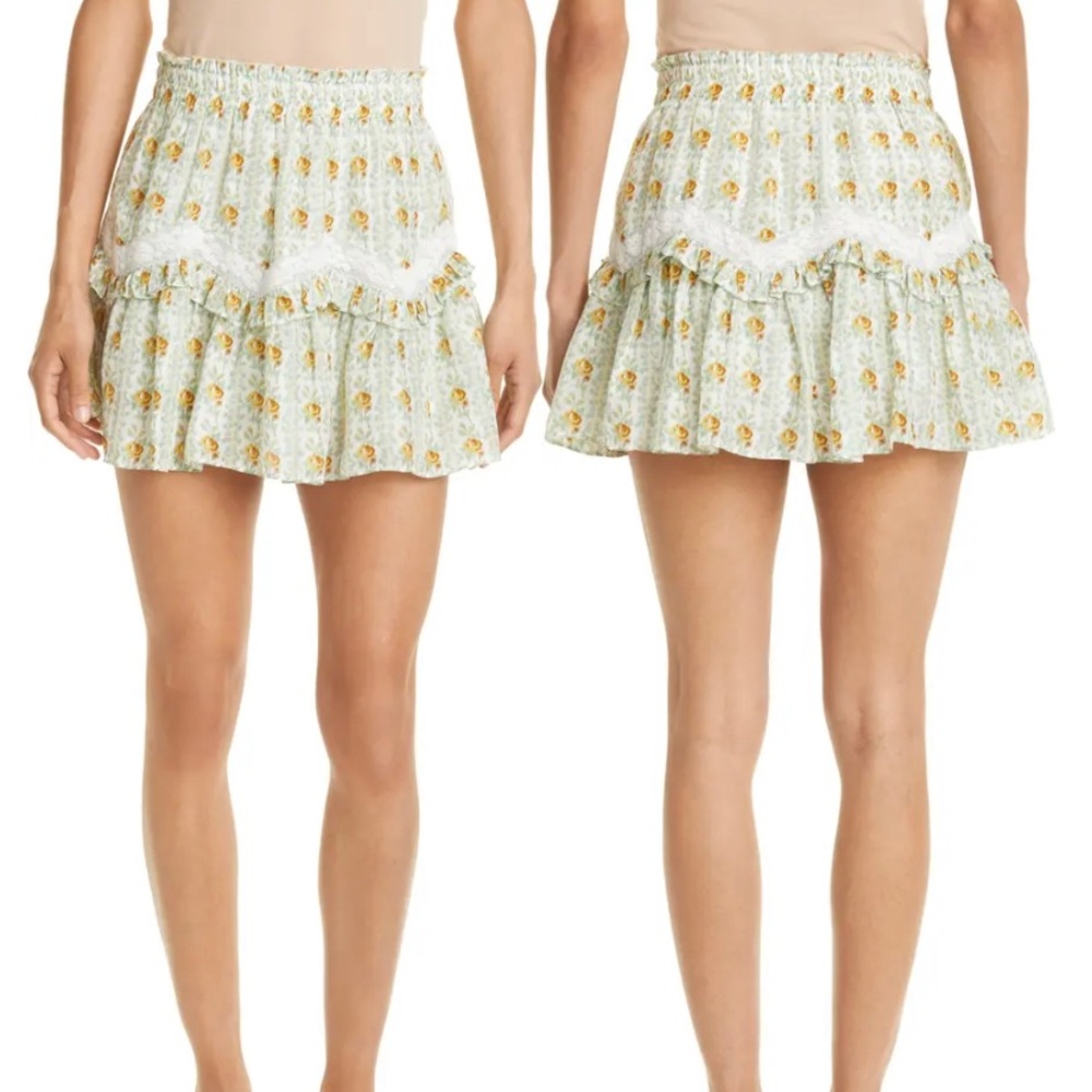 LoveShackFancy Silk Skirt, Small (Piccolo)